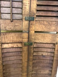 Pair Of Figured Maple Antique Shutters