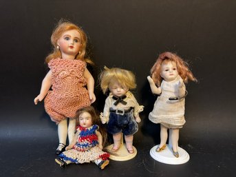 Group Of Vintage Bisque Dolls