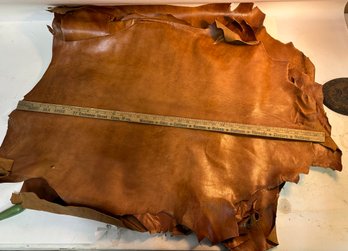Five Leather Hides Natural Finish