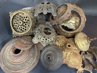 Vintage Brass, Bronze & Iron Bases