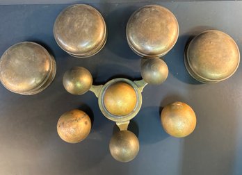 Pawn Shop Brass Balls W/ Brass Bottle Covers
