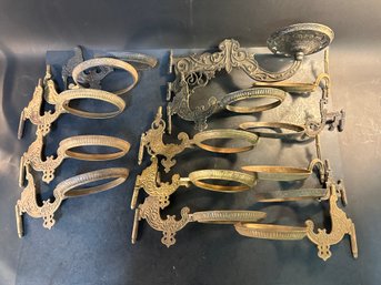 Antique Iron Lamp Brackets