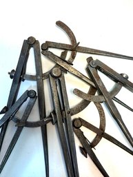 Group Of Antique Dividers Compasses