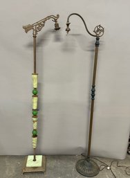 Two Vintage Floor Lamps