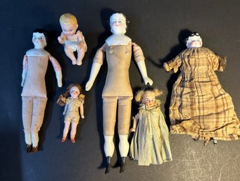 Assortment Of Small Antique Dolls
