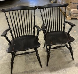 Pair Of Vintage Custom Windsor Chairs