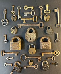 Interesting Antique Padlocks And Keys
