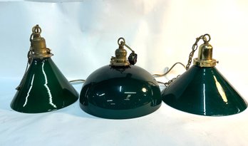 Three Emeralite Antique Shades