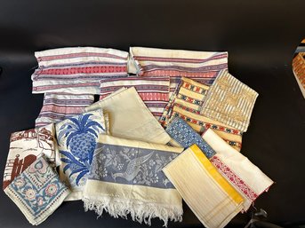 Vintage Hand Towels , Pillow Covers,  Overshot Fabric