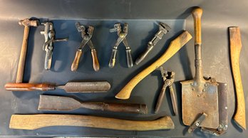 Antique Unusual Pliers W/ Other Han Tools