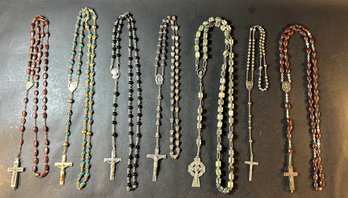 Sterling Rosary Beads W/ Other Good Quality Rosary Beads