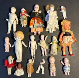 Group Of Small Antique Dolls
