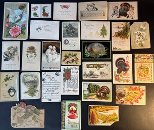 Antique Holiday Post Cards Etc.