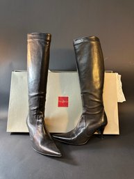 Vintage Cole Haan Spike Heel Leather Boots 8AA