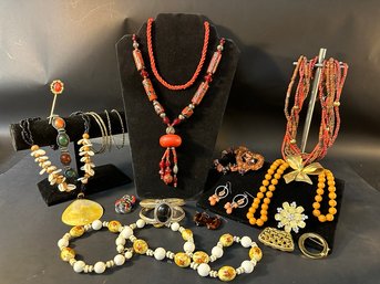 Group Of Vintage Costume Jewelry