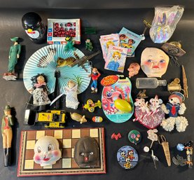 Large Group Of Vintage Trinkets And Toys
