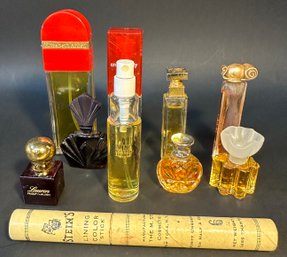 A Selection Of Vintage Perfumes & Makeup