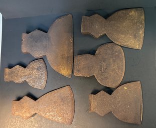 Large Antique Iron Axe Heads