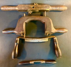 Antique Wooden Handle Scrapers