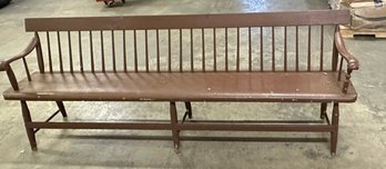 Antique Deacons Bench 7feet