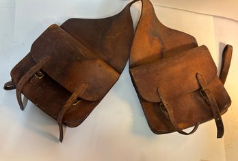 Antique Leather Saddle Bags