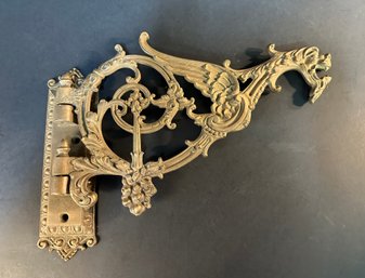 Heavy Ornate Brass Griffin Wall Fixture