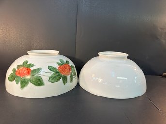 Two Antique Lamp Shades