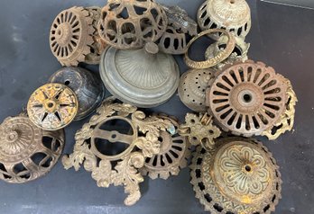 Group Of Heavy Lamp Bases