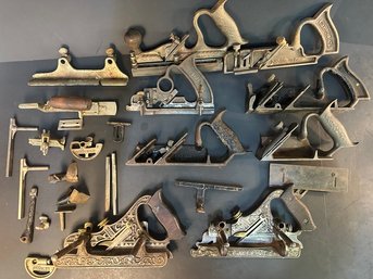 Various Antique Stanley Planes & Parts