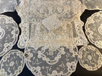 French Lace Table Matts & Covers