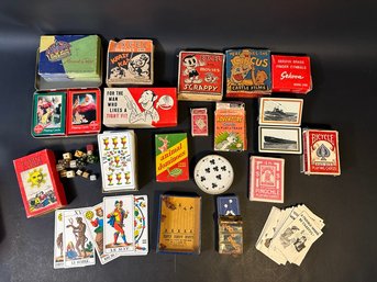 Vintage Taro Cards, Dice, Games, Etc