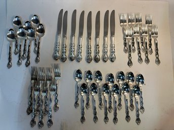 Set Of Silver Plate Flatware