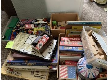 Group Of Games Legos And Puzzles