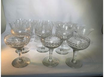 Group Of Vintage Stemware
