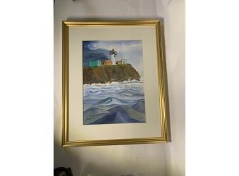 Light House Watercolor E. Boose