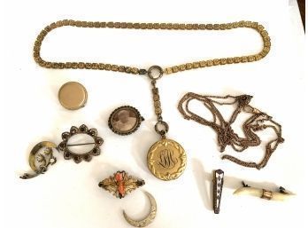 Group Of Victorian Gold Filled Jewelry