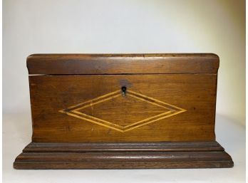 Antique Inlaid Box W Contents