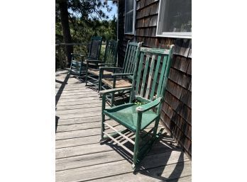 Four Vintage Porch Rockers