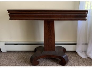 Antique Empire Mahogany Card Table