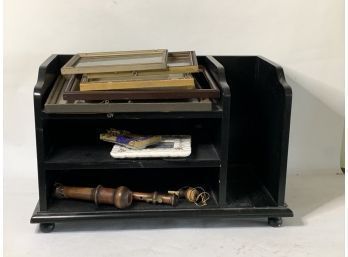 Portable Shelf With Group Of Frames