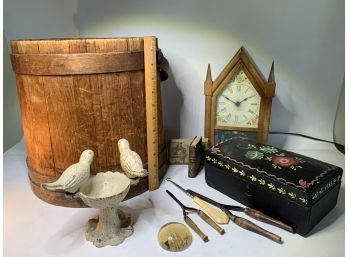 Firkin W/ Other Decorative Objects