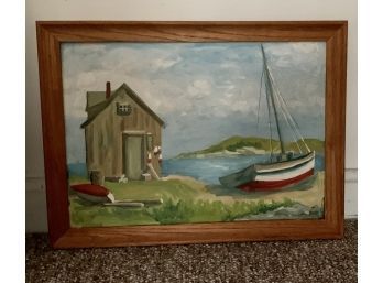 Painting Of A Fishing Shack