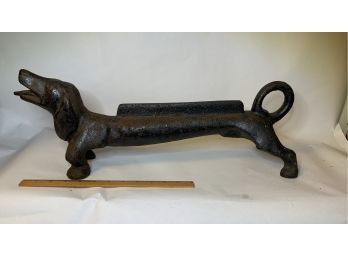 Figural Iron Boot Scraper