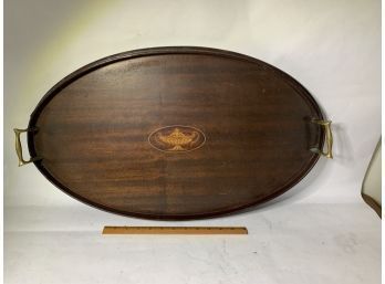 Mahogany Inlaid Butlers Tray.