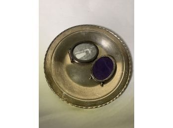 Sterling Tray With Two Sterling Frames