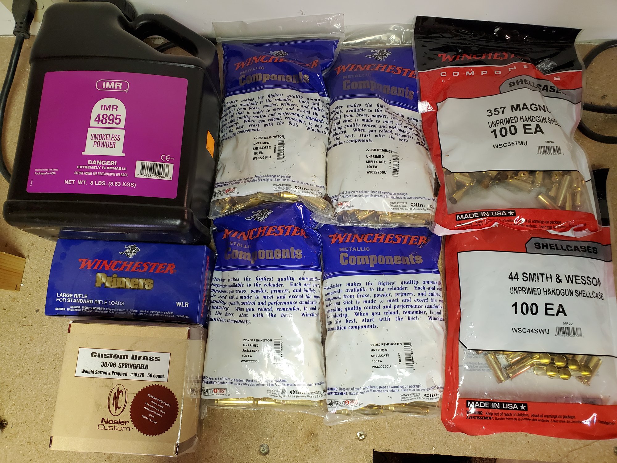 Reloading Shells Reloading Lot- Shells, Powder, Winchester, Smith And Wesson, Remmington ...