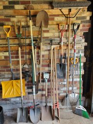 Lot Of Lawn/household Tools- Shovels, Rakes And More