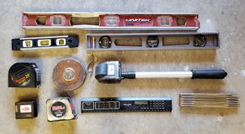 Measurment Lot- Starrett Digitape, Unitek Levels And More