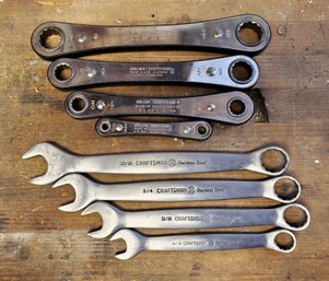 Very Rare Collectable Craftsman Wrench Set And Ratcheting Sears Set