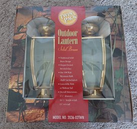 New Brass Wall Lanterns